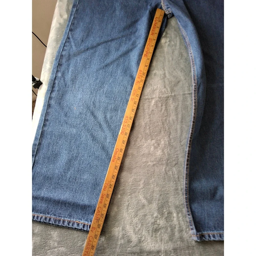 Levis 550 Relaxed Fit Tapered Leg Jeans Mens 42x30 Medium Wash Blue Denim